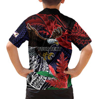 American Samoa Bald Eagle Personalized Family Matching Summer Maxi Dress and Hawaiian Shirt Samoa Muamua Le Atua
