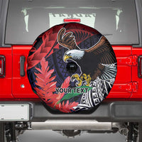 American Samoa Bald Eagle Personalized Spare Tire Cover Samoa Muamua Le Atua