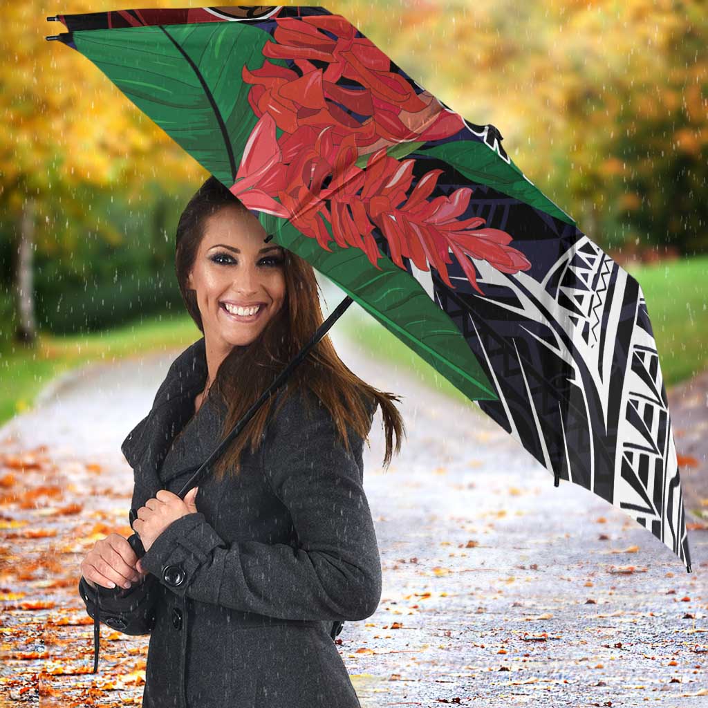 American Samoa Bald Eagle Personalized Umbrella Samoa Muamua Le Atua - Polynesian Pride