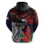 American Samoa Bald Eagle Personalized Zip Hoodie Samoa Muamua Le Atua