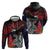 American Samoa Bald Eagle Personalized Zip Hoodie Samoa Muamua Le Atua