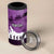 Anzac Day Gallipoli Personalised 4 in 1 Can Cooler Tumbler Purple Poppy Flowers