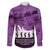 Anzac Day Gallipoli Personalised Family Matching Mermaid Dress and Hawaiian Shirt Purple Poppy Flowers