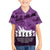 Anzac Day Gallipoli Personalised Family Matching Short Sleeve Bodycon Dress and Hawaiian Shirt Purple Poppy Flowers