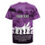 Anzac Day Gallipoli Personalised Rugby Jersey Purple Poppy Flowers