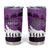 Anzac Day Gallipoli Personalised Tumbler Cup Purple Poppy Flowers