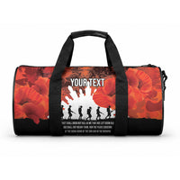 Anzac Day Gallipoli Personalised Duffle Bag Red Poppy Flowers LT9 One size Red - Polynesian Pride