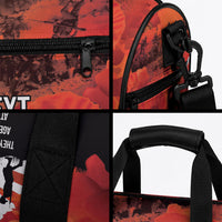 Anzac Day Gallipoli Personalised Duffle Bag Red Poppy Flowers LT9 - Polynesian Pride