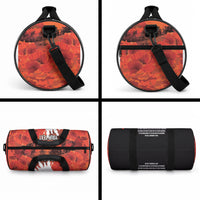 Anzac Day Gallipoli Personalised Duffle Bag Red Poppy Flowers LT9 - Polynesian Pride