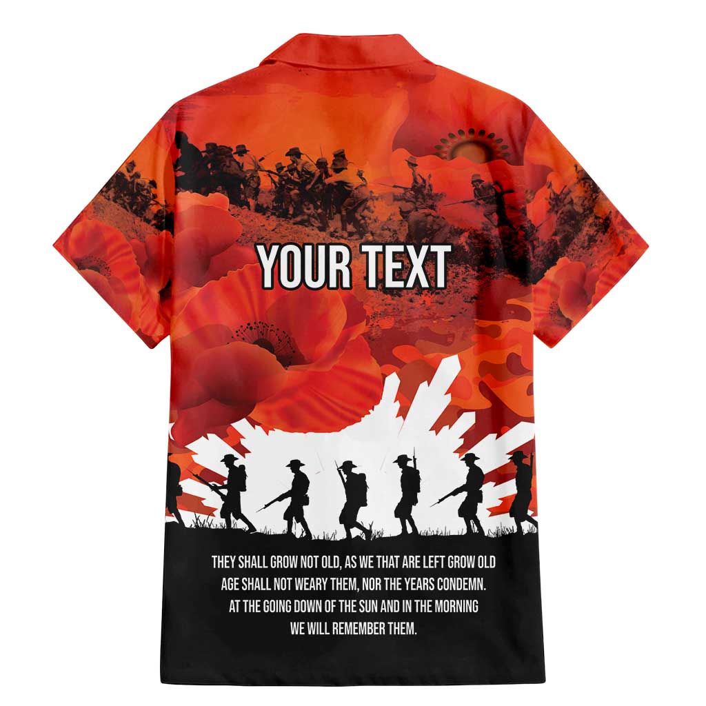 Anzac Day Gallipoli Personalised Family Matching Mermaid Dress and Hawaiian Shirt Red Poppy Flowers LT9 - Polynesian Pride