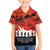Anzac Day Gallipoli Personalised Family Matching Short Sleeve Bodycon Dress and Hawaiian Shirt Red Poppy Flowers
