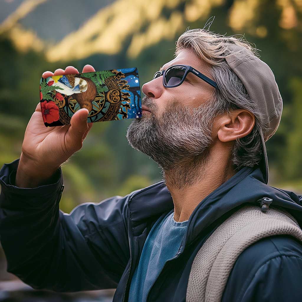 Kiwi-Kookaburra Bird ANZAC Personalised 4 in 1 Can Cooler Tumbler Aussie Golden Wattle Poppy Folowers