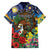 Kiwi-Kookaburra Bird ANZAC Personalised Family Matching Summer Maxi Dress and Hawaiian Shirt Aussie Golden Wattle Poppy Flowers