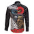 Kiwi-Tui Bird Soldier ANZAC Day Personalised Family Matching Off Shoulder Maxi Dress and Hawaiian Shirt Maori Silver Fern Motif