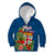 Personalised Fiji Kid Hoodie Tropical Flowers and Tapa Pattern LT9 - Polynesian Pride