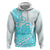 Polynesian Hoodie Tribal Tattoo Aqua Screen Color LT9 - Polynesian Pride