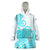 Polynesian Wearable Blanket Hoodie Tribal Tattoo Aqua Screen Color LT9 One Size Aqua - Polynesian Pride