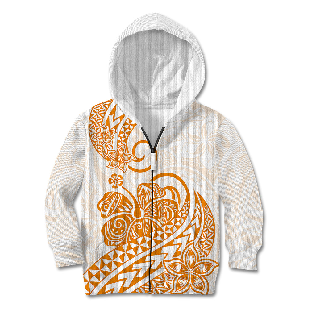 Polynesian Kid Hoodie Tribal Tattoo Gold Screen Color LT9 - Polynesian Pride