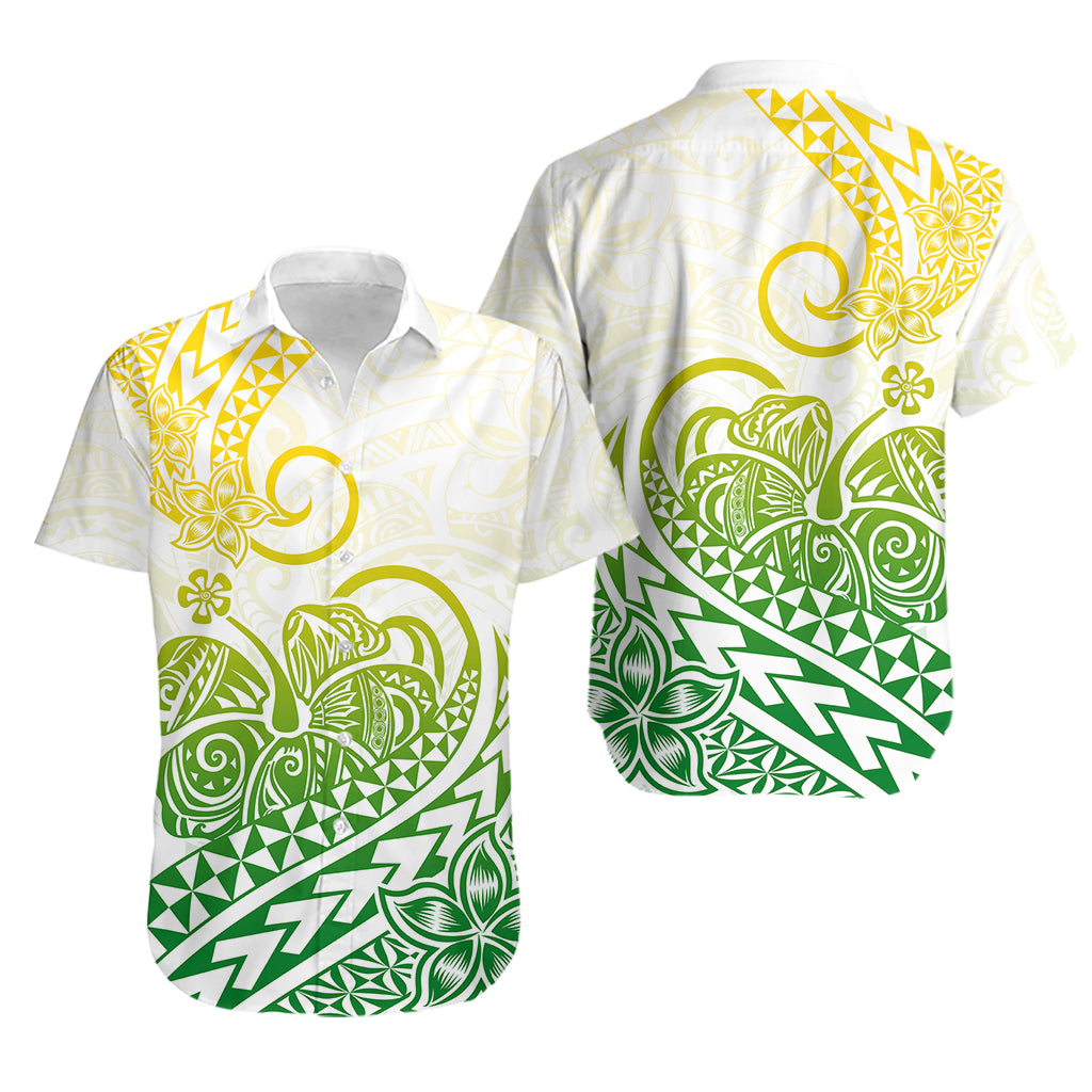 Polynesian Hawaiian Shirt Tribal Tattoo Gradient 01 Screen Color LT9 Gradient - Polynesian Pride