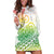 Polynesian Hoodie Dress Tribal Tattoo Gradient 02 Screen Color LT9 - Polynesian Pride