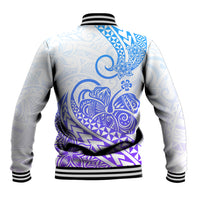Polynesian Baseball Jacket Tribal Tattoo Gradient 04 Screen Color LT9 - Polynesian Pride