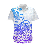Polynesian Hawaiian Shirt Tribal Tattoo Gradient 04 Screen Color LT9 - Polynesian Pride