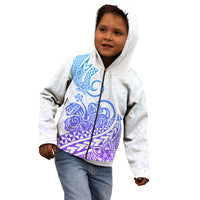 Polynesian Kid Hoodie Tribal Tattoo Gradient 04 Screen Color LT9 - Polynesian Pride