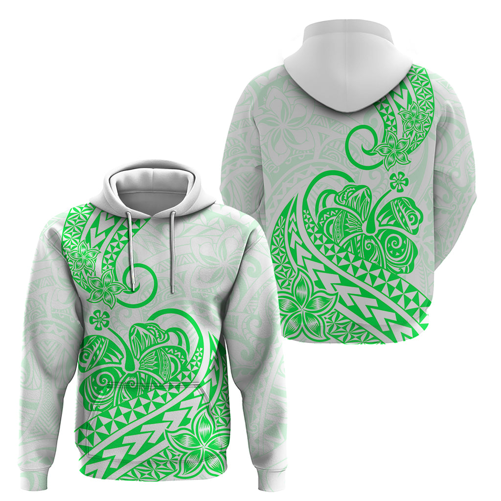 Polynesian Hoodie Tribal Tattoo Green Screen Color LT9 Green - Polynesian Pride