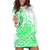 Polynesian Hoodie Dress Tribal Tattoo Green Screen Color LT9 - Polynesian Pride