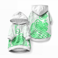 Polynesia Tribal Tattoo Green Screen Color Pet Hoodie LT9 Pullover Green - Polynesian Pride