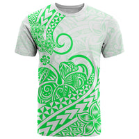 Polynesian T Shirt Tribal Tattoo Green Screen Color LT9 Green - Polynesian Pride