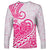 Polynesian Long Sleeve Shirt Tribal Tattoo Pink Screen Color LT9 Unisex Pink - Polynesian Pride