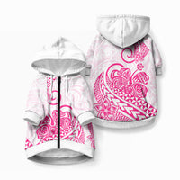 Polynesia Tribal Tattoo Pink Screen Color Pet Hoodie LT9 Zip-up Pink - Polynesian Pride