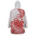 Polynesian Wearable Blanket Hoodie Tribal Tattoo Red Screen Color LT9 - Polynesian Pride