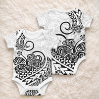 Polynesia Tribal Tattoo Black Screen Color Baby Onesie LT9 - Polynesian Pride