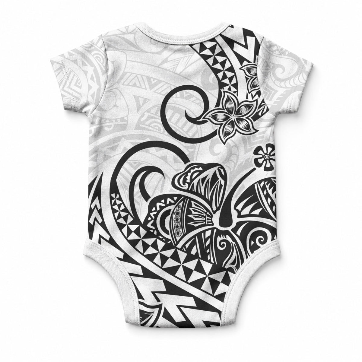 Polynesia Tribal Tattoo Black Screen Color Baby Onesie LT9 - Polynesian Pride