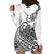 Polynesian Hoodie Dress Tribal Tattoo Black Screen Color LT9 - Polynesian Pride