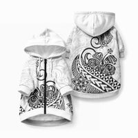 Polynesia Tribal Tattoo Black Screen Color Pet Hoodie LT9 Zip-up Black - Polynesian Pride