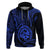 Polynesian Pride Guam Hoodie With Polynesian Tribal Tattoo and Coat of Arms Blue Version LT9 - Polynesian Pride