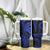 Polynesian Guam Coat of Arms Tumbler With Handle Polynesian Tribal Tattoo Blue Version