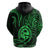 Polynesian Pride Guam Hoodie With Polynesian Tribal Tattoo and Coat of Arms Green Version LT9 - Polynesian Pride