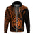 Polynesian Pride Guam Hoodie With Polynesian Tribal Tattoo and Coat of Arms Orange Version LT9 - Polynesian Pride