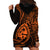 Polynesian Pride Guam Hoodie Dress With Polynesian Tribal Tattoo and Coat of Arms Orange Version LT9 - Polynesian Pride