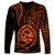 Polynesian Pride Guam Long Sleeve Shirt With Polynesian Tribal Tattoo and Coat of Arms Orange Version LT9 - Polynesian Pride