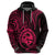 Polynesian Pride Guam Hoodie With Polynesian Tribal Tattoo and Coat of Arms Pink Version LT9 - Polynesian Pride