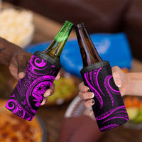 Polynesian Guam Coat of Arms 4 in 1 Can Cooler Tumbler Polynesian Tribal Tattoo Purple Version LT9 - Polynesian Pride