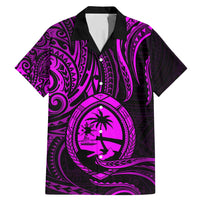 Polynesian Guam Coat of Arms Family Matching Mermaid Dress and Hawaiian Shirt Polynesian Tribal Tattoo Purple Version