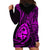 Polynesian Pride Guam Hoodie Dress With Polynesian Tribal Tattoo and Coat of Arms Purple Version LT9 - Polynesian Pride