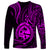 Polynesian Pride Guam Long Sleeve Shirt With Polynesian Tribal Tattoo and Coat of Arms Purple Version LT9 - Polynesian Pride