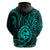 Polynesian Pride Guam Hoodie With Polynesian Tribal Tattoo and Coat of Arms Turquoise Version LT9 - Polynesian Pride